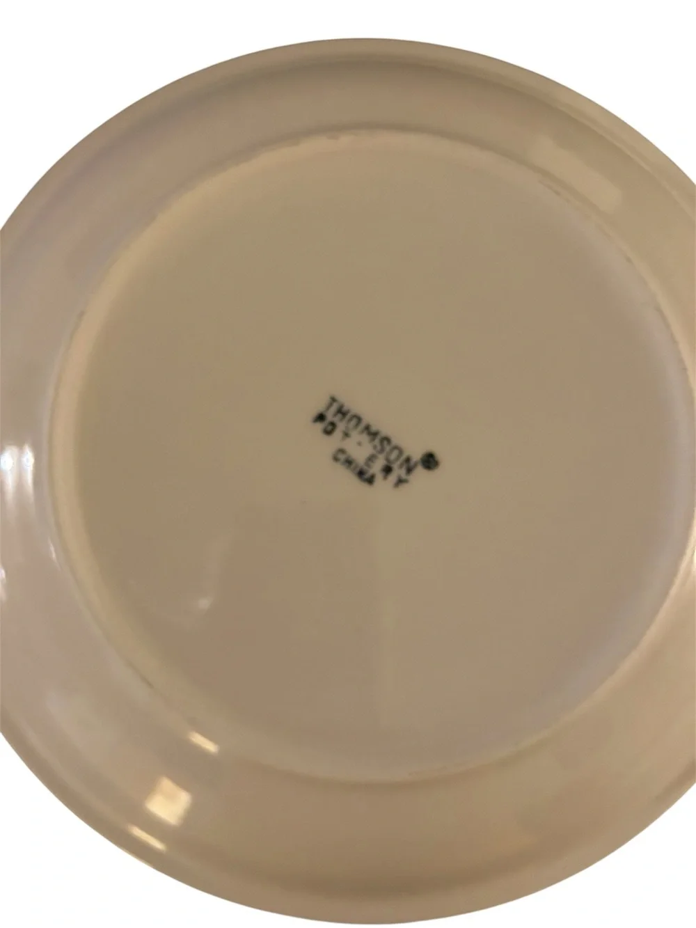 Thomson pottery Vintage Snowmen 7.5in. Salad Plates set of 4